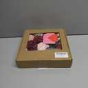 FPMSQDY Artificial Flowers, Fake Cake Flowers Silk Roses with Stems Faux Burgundy Dahlia Wedding Bridal Bouquets for Table Centerpieces Floral Arrangement Arch Home Decoration