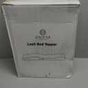 ENITYA Lash Bed Topper, Ergonomic Curvy Massage Table Foam Topper, Non-Slip Esthetician Bed Cushion with Removable Cover for Beauty Salon, Wax/Eyelash/Spa/Tattoo/Facial, 71"27.5"(Black)