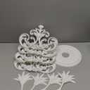 Nuanchu Large PU Ceiling Medallion Combination Decorative 2.36'' ID French Style Chandelier Base Ceiling Medallion for Light Fixtures Victorian Rosette Light Covers for Chandeliers(28'',Classic)