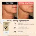 HOYGI Collagen Firming Neck Cream, 2-in-1 Guasha Neck Moisturizer with Double Rollers, Collagen and Hyaluronic Acid, for Saggy Skin, Double Chin, Face Lifting