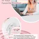 Hands-Free Wearable Electric Breast Pump, 3 Modes &15 Levels,320mmHg Strong Suction,Double-Sealed Leak-Proof Flange for Baby-Like Comfort,18/20/22/24mm Adjustable Flange, Pink 2-Pack Breast Pump Set