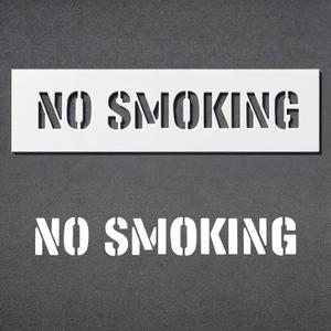 10 X 36 Inch No Smoking Stencil, 78Mil HDPE Plastic Reusable