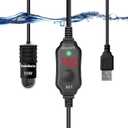 YukiHalu USB Powered Aquarium Heater, 10W Adjustable Mini Fish Tank Heater with External Temperature Controller, LED Display, Used for 0.5-1 Gallon Tank (10W USB)