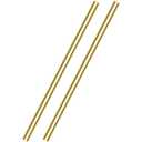 2 Pieces 12 inches 3/8 inch Brass Rods, Sutemribor Brass Solid Round Rod Lathe Bar Stock, 3/8 inch in Diameter, 12 inches in Length