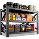 CCIOBTE Heavy Duty Storage Shelving Unit 3-Tier Metal Garage Shelf, Adjustable Steel Utility Rack 5000LBS Capacity Industrial Warehouse Organizer for Basement,59" W x 19" D x 54" H