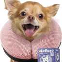 Loflaze Soft Inflatable Dog Cone for Large Medium Small Dogs Cats - Neck Donut, E Collar Alternatives for Recovery, S, Pink