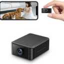 Hidden Camera 4K Spy Camera with Night Vision, 4H Battery Life, Motion Detection Alerts, SD/Cloud Storage, Phone App Control & Real-Time Alerts, Indoor Security Camera for Home/Office/Baby Monitoring (Black)