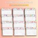 4 x Ymumuda Wall Calendar 2026-2027,11"14", 18 Months from JAN. 2026 to JUN. 2027, Hanging Calendar Spiral Binding, Unique Monthly Calendar for Easy PlanningPerfect for School Office Work Schedule (Pink Floral)