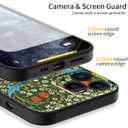 Berkin Arts Compatible with iPhone 11 Pro Case Silicone Cover with Screen Protector Decorative Art Nouveau Pattern (Blackthorn by William Morris)