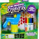 Crayola Mini Marker Sprayer, Marker Airbrush Kit, Gift for Kids, 7, 8, 9, 10
