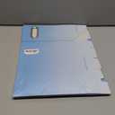 Oterri Cardboard File Organizer Box for Hanging File Folders Letter Size,File Box for Computer Desk,File Cabinet,Working Home,Office,Classroom (Gradient Light Blue, Letter Size - 2 Packs)