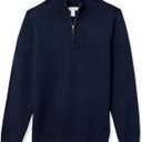 Amazon Essentials Men's Long-Sleeve Soft Touch Quarter-Zip Sweater, M
