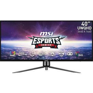 MSI MAG401QR, 40" Gaming Monitor, 3440 x 1440(UWQHD), IPS, 155Hz, FreeSync Premium, HDR400, HDMI, Displayport, USB C, Tilt,Black