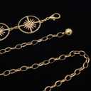 Glamorstar Chain Belts for Women Hollow Metal Waist Chain Belts Dress Belt for Her (Gold)