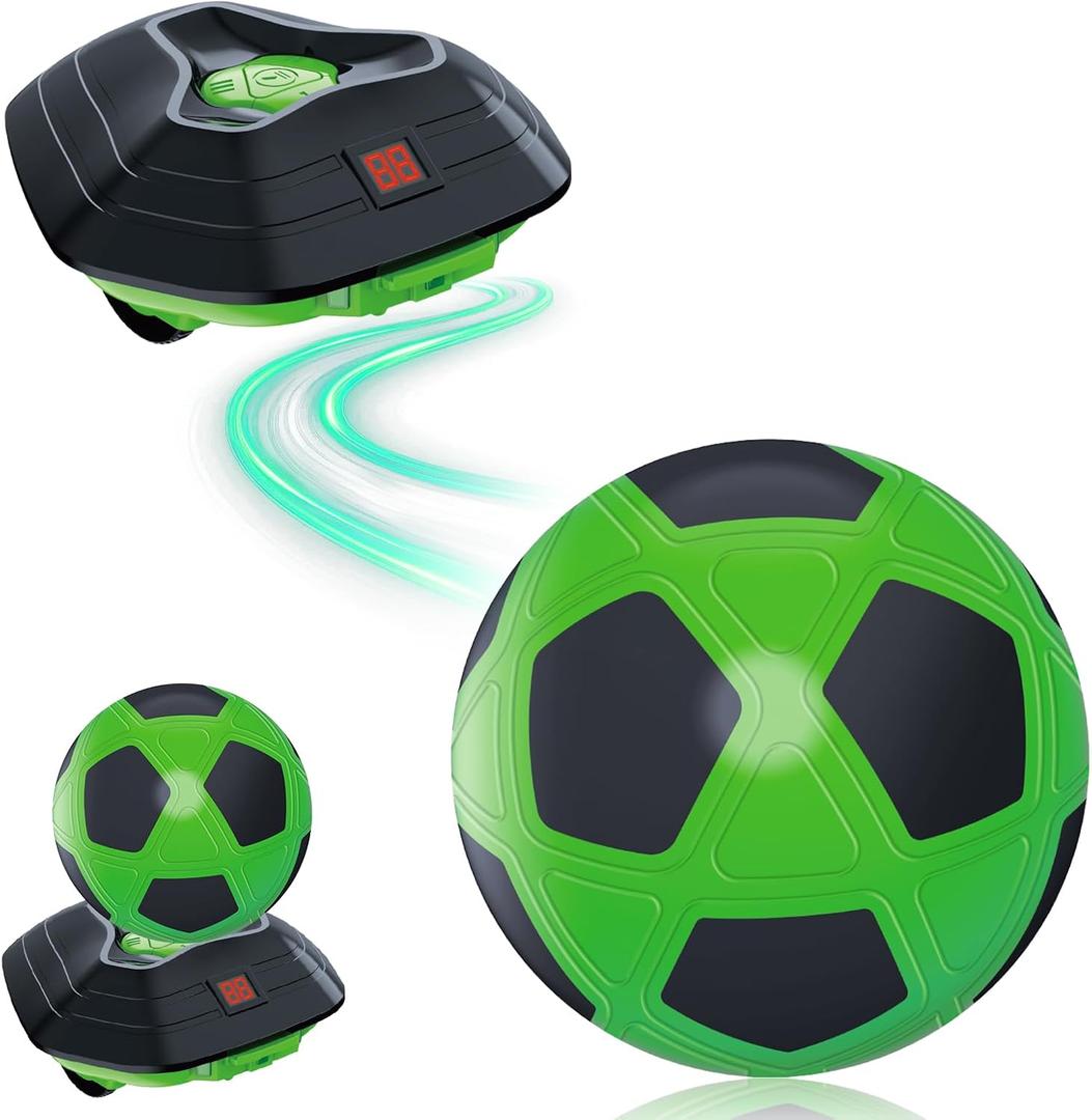 Soccer Robot, Indoor Soccer Game with Soccer Tracker & Speed Model for Kids | Indoor Soccer Training Equipment, Soccer Toys for Kids 3+ Years Old, Xmas Gift, Green