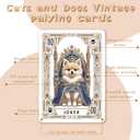 Unique Vintage Cat Dog Portraits Playing Cards, Cute Pet Themed Poker Cards, Featuring Backup Deck,Standard Index(Poker Deck 54 Cards All Different), for Family Game Night