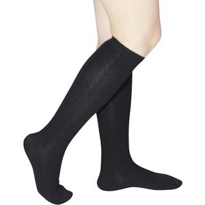 YMYDYFC Girls Knee High Socks Kids Toddler School Uniform Dress Sock Black_3pack Large（9-11Years）