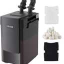 VEVOR 317GPH Canister Filter, 3-Stage External Aquarium Filter with Powerful Pump, Water Circulation Cleaning Machine with Media for Large Fish Tanks and Aquariums Up to 100 Gallons, for Freshwater