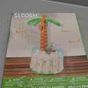 JOYIN 60" Inflatable Palm Tree Cooler, Beach Theme Decor, Pool Party Decorations, Luau Hawaiian Birthday Party Supplies, Ocean Jungle Tropical Themed Summer Outdoor Drink Cooler (Transparent)