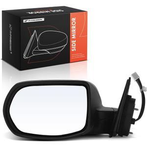 A-Premium Driver Side Power Door Mirror Compatible with Honda HR-V HRV LX 2017-2022 - Non-Heated Manual Folding Black Outside Rear View Mirror
