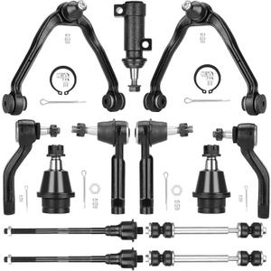 4WD Front Upper Control Arms Ball Joints Suspension Kit Fit for Chevy Avalanche Silverado Suburban, Fit for GMC Sierra 1500 Cadillac Escalade 2002-2006, Tahoe Yukon 2000-2006 - 13pc Set