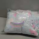Everything Kids Pink, Light Blue and Lavender Unicorn Deluxe Easy Fold Nap Mat