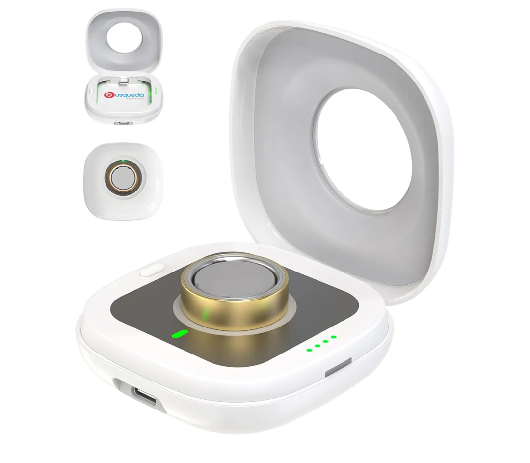 Wireless Charging Case for Oura Ring 4 Charger, 2000mAh Portable Travel Charger Station Fits All-Sized Ring Gen 4, 30-Day Runtime (Official Dock NOT Included)