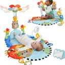 Fisher-Price Baby Play Mat 3-in-1 Kick & Sway Gym, Newborn Sensory Activity Toy for Developmental Play, Infants Ages 0+ Months