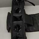 Double Stroller Caddy, Foldable Lightweight Organizer, Three Compartment Storage, Travel Accessory with Portable Design for Parents Kids Mom Dad Daily Home Outdoor Camping Walking Trips