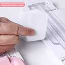 Paper Cutter,4-in-1 Paper Trimmer,Photo Cutter,Multi-Function Scrapbooking Tool with Dial Blades of Straight,Wave,Perforated,Creasing for Cutting Paper,Coupons,Postcards,Card (Pink)