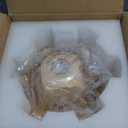 Semi Flush Mount Ceiling Light,Hallway Vintage Lights E26 Fixture Ceiling Green 11" Vintage Light Fixtures for Closet Hallway Kitchen Dining Room (Flower Amber)