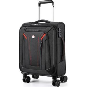 star cloud Carry On Luggage 22x14x9 Airline Approved, 22 Inch Rigid Frame Suitcases with Detachable Spinner Wheels, Softside Carry On Suitcase with USB & Type-C Ports,TSA Lock,Large Travel Luggage