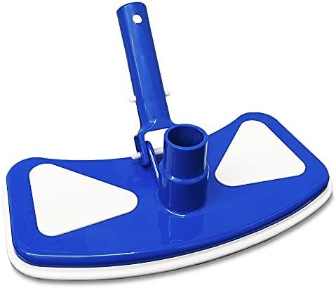 SUNYPLAY Pool Vacuum Head Weighted Butterfly with Bottom Nylon Brushes, 11" Pool Vacuum for Vinyl Lined Pools