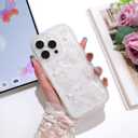 Compatible with iPhone 16 Pro,3D Butterfly Design Cute Kawaii Bling Frame Shape Soft Silicone Shockproof Protective Phone Cover for Women Girls Clear