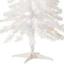 National Tree Company 4 ft Pre-Lit Mini Artificial Christmas Tree, White Iridescent Tinsel, 70 Clear Lights, 110 Tips, Includes Stand