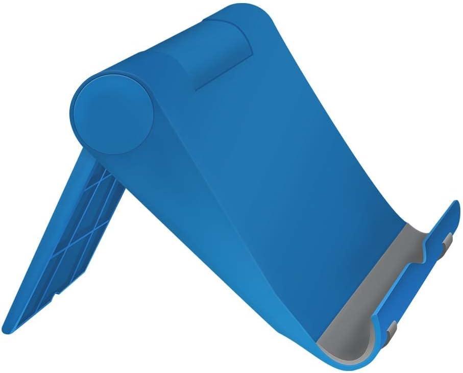 Adjustable Cell Phone Stand for Desk, 4Pcs Portable Phone Holder Compatible with Most iPhone, Samsung and Other Smartphones - Blue