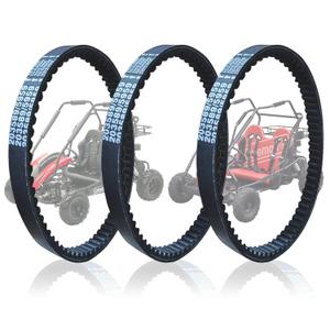 QYMOTO Go Kart Drive Belt 203589 for Coleman KT196 Go Cart CVT Belt Fits CK196-T,Manco 5959, Comet 203589,30 Series Torque Converter Asymmetrical Belt Murray 12-8487(3pcs)