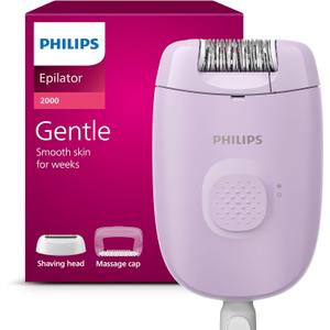 Philips Epilator Series 2000, Corded Epilator for Body and Sensitive Areas, Depilation and Shaving, Hair Removal Device for Women, BRE237/00