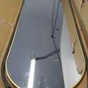 Arched Full Length Mirror, Floor Mirror with Stand, 18"x58" Large Mirror, Wall Mirror Full Length, Gold Floor Length Mirror, Gold