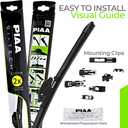 Piaa 97060 24-Inch (600mm) Si-Tech Silicone Wiper Blade, Premium All-Season OEM Windshield Wiper Replacement