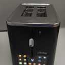 Trisiko Touch Screen Toaster 2 Slice,Smart Toaster with Digital Timer, 1.38" Extra-Wide Slots for Bread& Bagel,with Reheat, Defrost, Cancel, +15s Boost, Great for Home, Office, Dorm (Black)