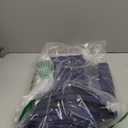 BGment Rod Pocket and Back Tab Blackout Curtains for Bedroom - Thermal Insulated Room Darkening Curtains for Living Room, 42x63 inch, 2 Window Curtain Panels, Navy Blue