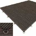 8X10 FT 90% Sun Shade Cloth, Sunblock Shade Fabric with D-Rings, Sunshade Cover for Patio Pergola Deck, UV Protected Breathable Netting with Zipties & Ropes, Mocha