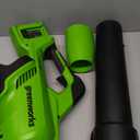 Greenworks 48V (24V x 2) Cordless Axial Leaf Blower (125 MPH / 515 CFM / 200+ Compatible Tools), (2) 2.0Ah Batteries and Dual Port Charger Included
