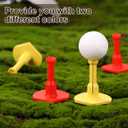 6 x Premium Rubber Golf Tees for Hitting Mats, Unbreakable Golf Mats Tee for Driving Range, Excellent Durability and Stability Opening Rubber tees, Golf Accessories, Golf Gift