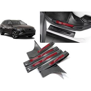 Fit for Hyundai Tucson 2026 2025 2023 Door Sill Protector Trim Plates Stainless Steels Accesories
