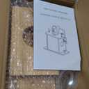 Large Squirrel Feeder with Attached Waterer - Extra Large Wooden Squirrel Feeding Station, Outdoor Platform with Corn Cob Holder & Water Bottle for Corn, Peanuts, Wildlife Garden Decor