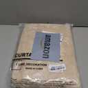 Beige Lace Curtains 96 Inches Long 2 Panels Sheer Floral Curtains for Living Room Bedroom Rod Pocket Light Filtering Drapes French Large Window Decor for Dining Room Hallway Doorway Sunroom, 52x96