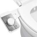 Bidet Attachment for Toilet,Self Cleaning Water Sprayer Adjustable Water Pressure Control,Slim Bidets for Toilets,Quick & Easy Installation (White)
