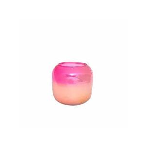 HD 6oz Iridescent Short Rounded Glass Candle